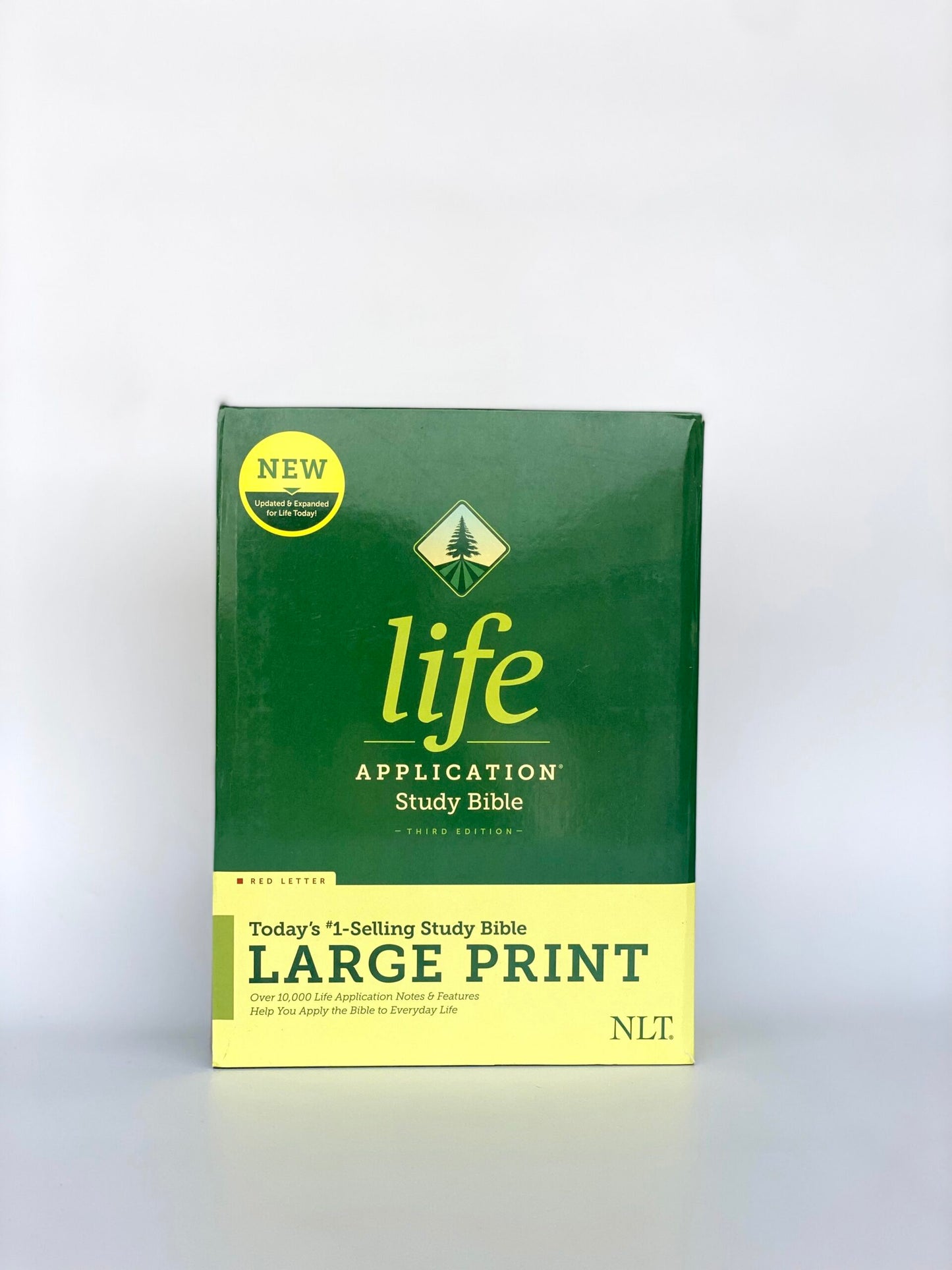 NLT Life Application Study Bible, Third Edition, Large Print (Hardcover, Red Letter, GREEN Color)