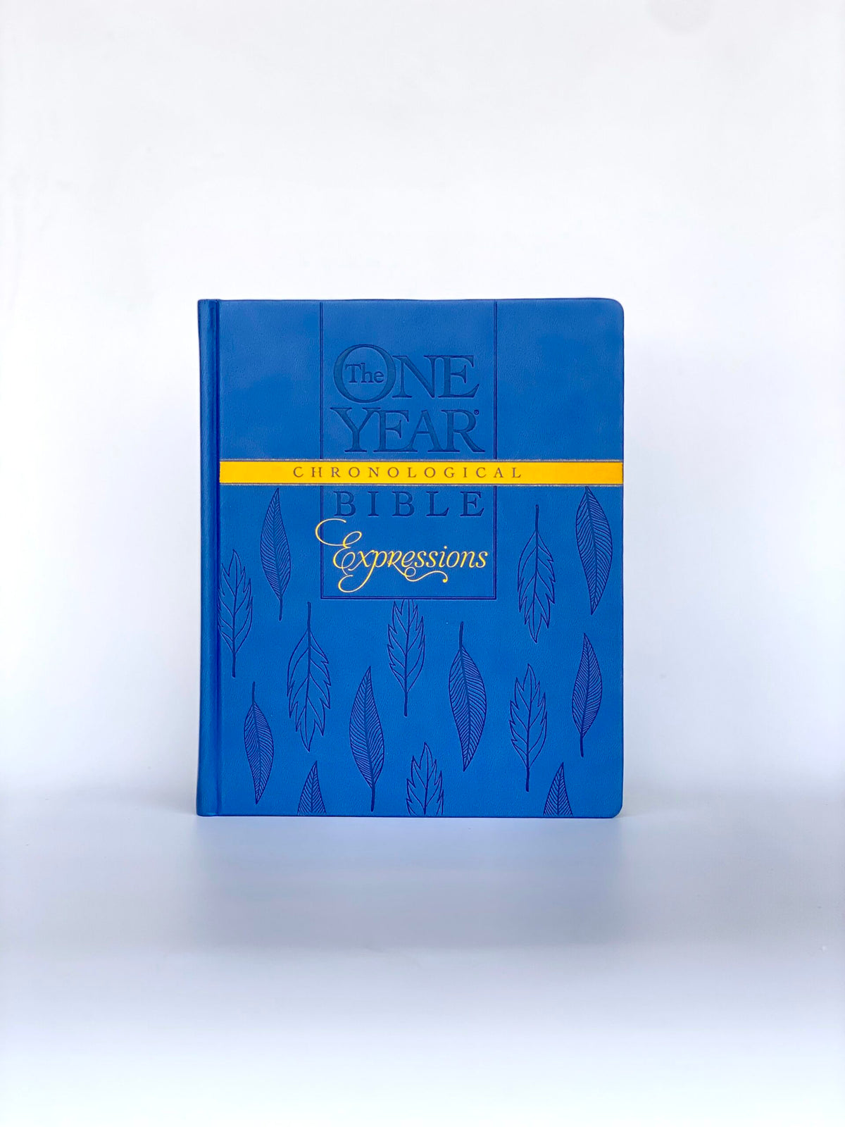 One Year Chronological Bible Expressions ( Blue, Leatherback) NLT
