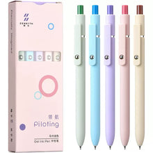 Zennyth Gel Pens Set of 5 | Quick Dry Retractable Rollerball Pens for Journaling, Bullet Journal & School