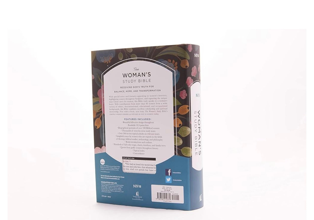 NIV, The Woman's Study Bible: Receiving God's Truth for Balance, Hope, and Transformation (Full-Color)
