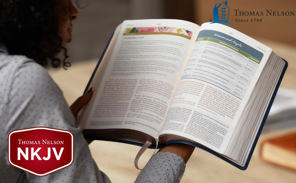 NKJV The Woman's Study Bible: Receiving God's Truth for Balance, Hope, and Transformation (Red Letter, Full-Color Edition)