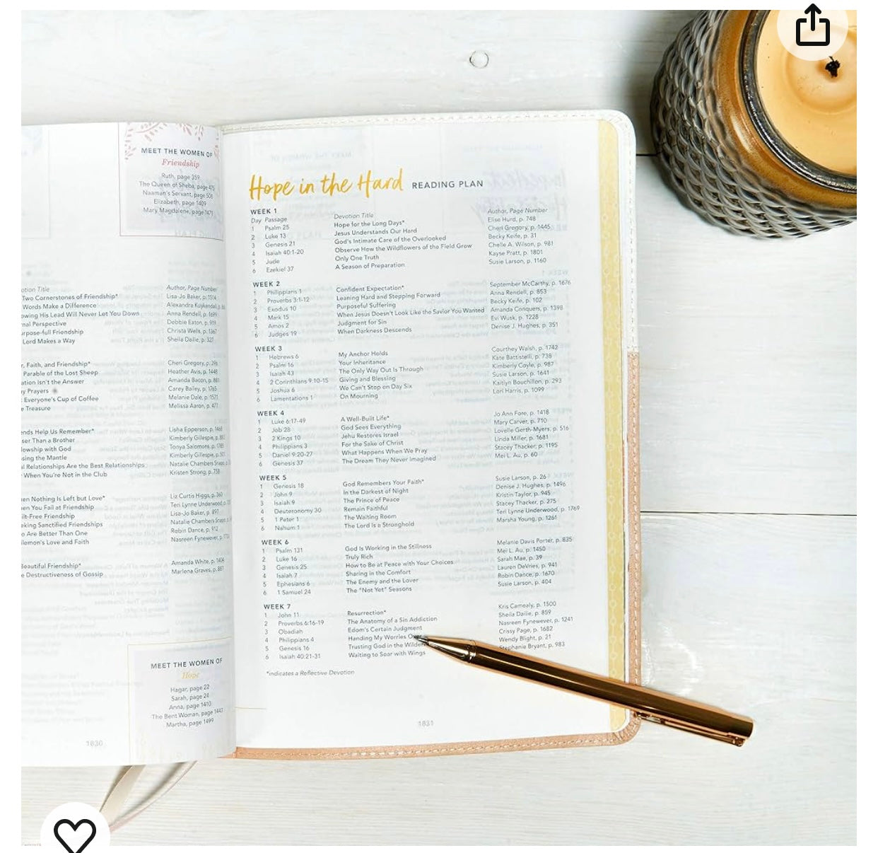 CSB (in)courage Devotional Bible Desert/Mustard/Alabaster LeatherTouch, Indexed, Black Letter, Full-Color Design, Devotionals, Journaling Space,