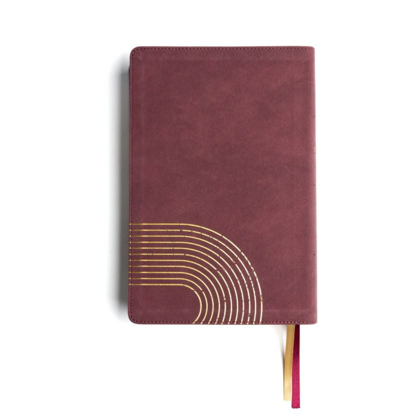CSB (in)courage Devotional Bible, Bordeaux LeatherTouch - INCOURAGE