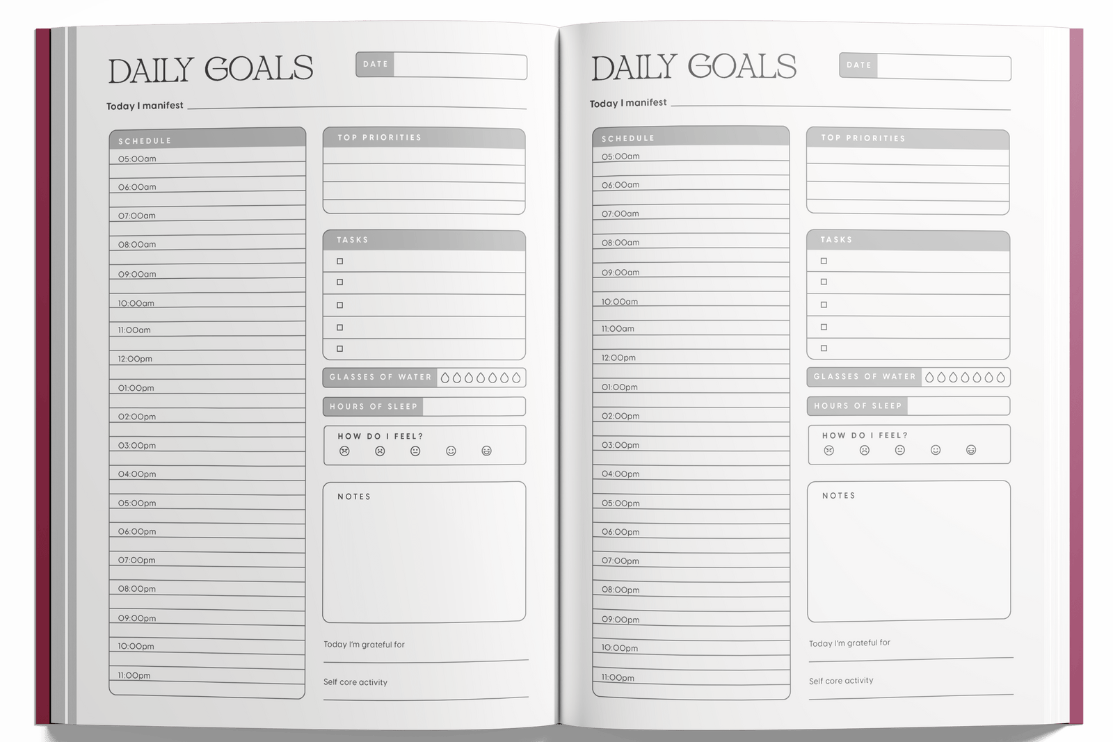 Planner page preview