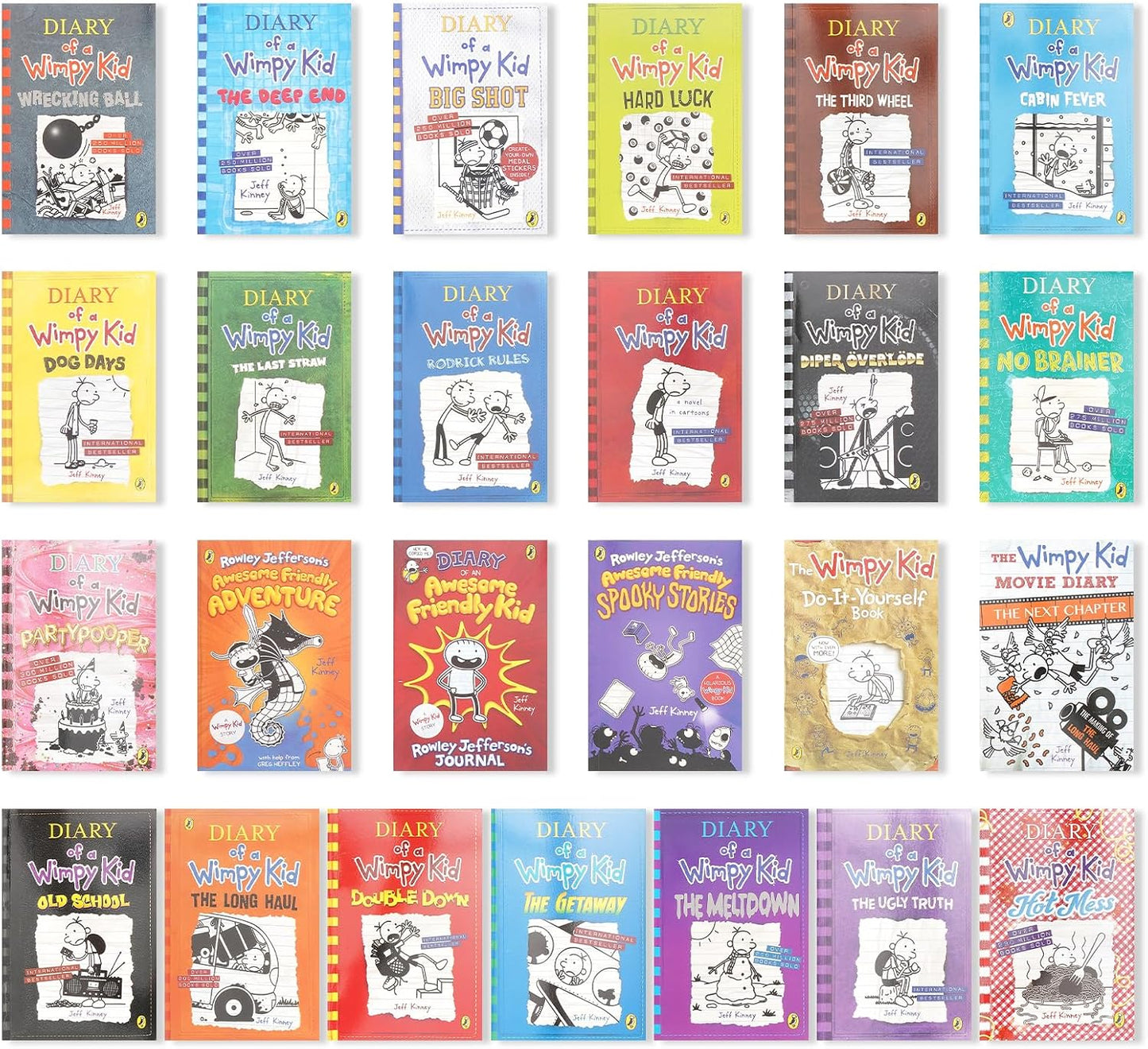 Diary of a Wimpy Kid Box Books Set of 25