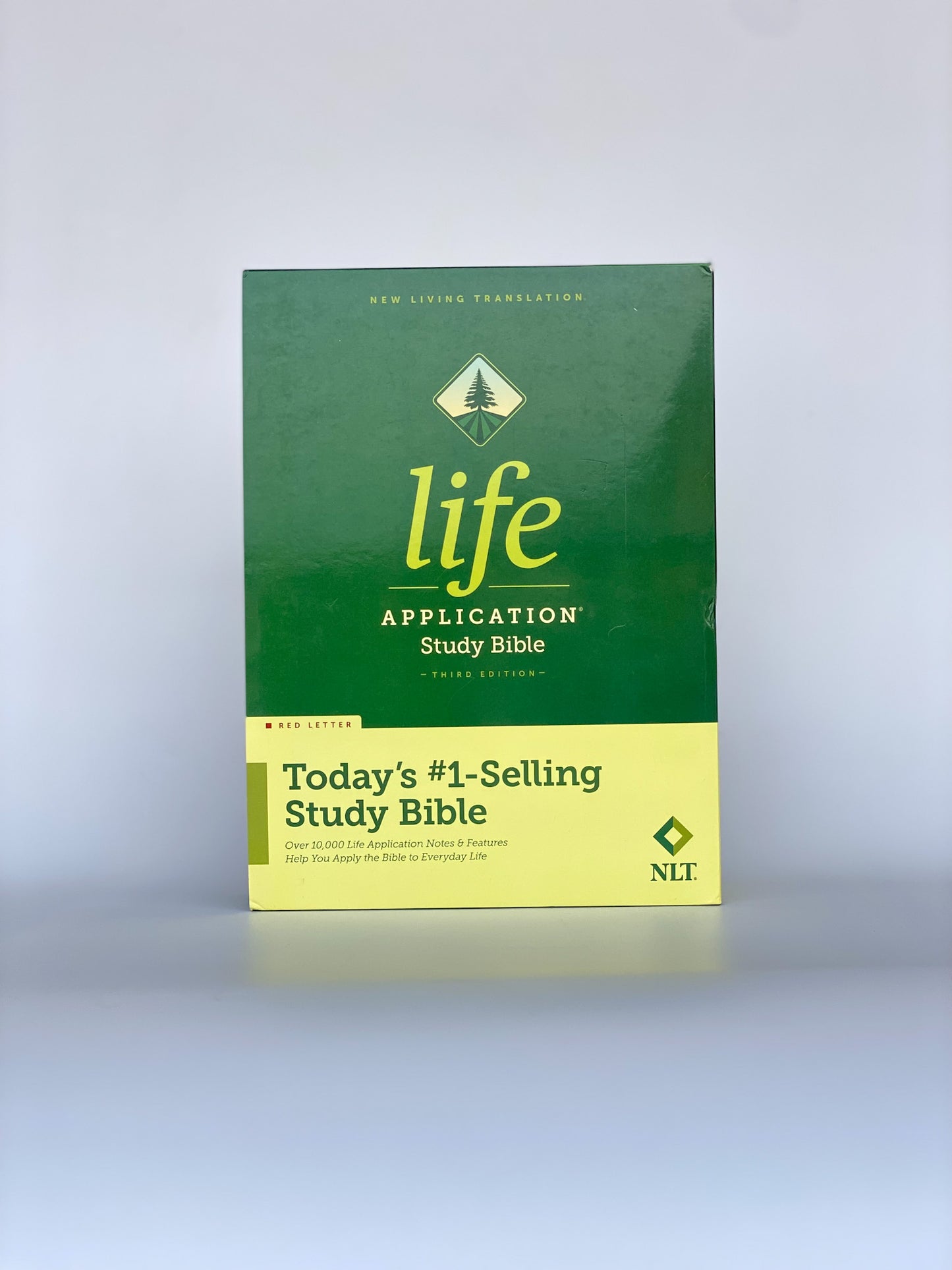 NLT Life Application Study Bible, Third Edition (Red Letter, Hardcover)  GREEN Colour