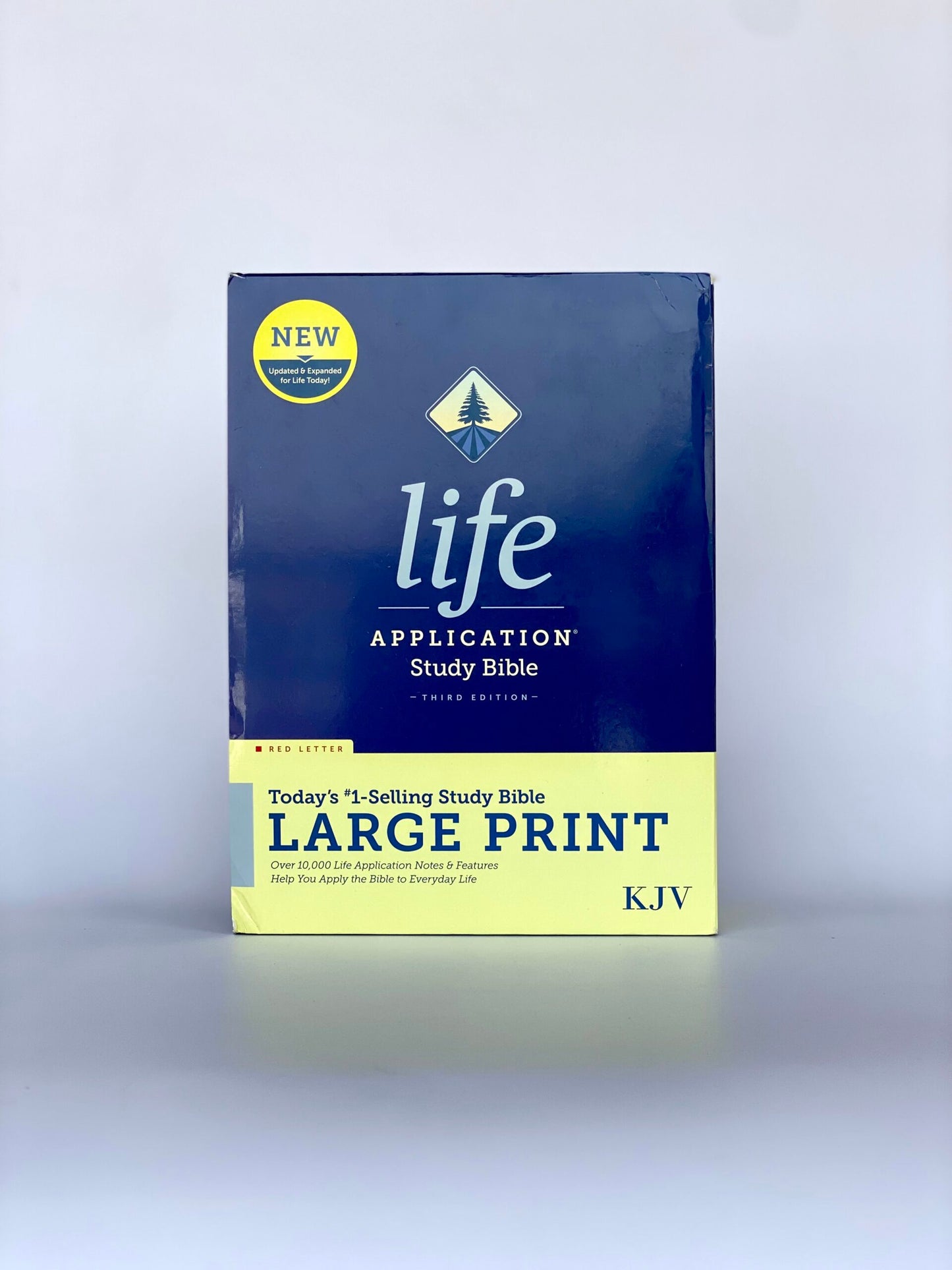 KJV Life Application Study Bible, Third Edition, Large Print (Hardcover, Red Letter) BLUE Color