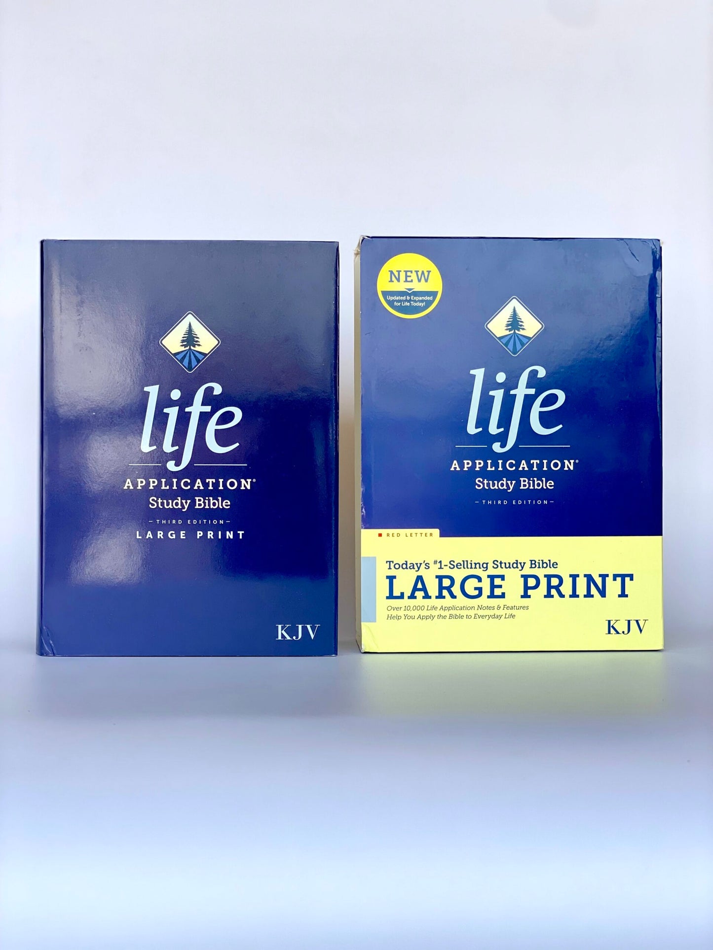 KJV Life Application Study Bible, Third Edition, Large Print (Hardcover, Red Letter) BLUE Color