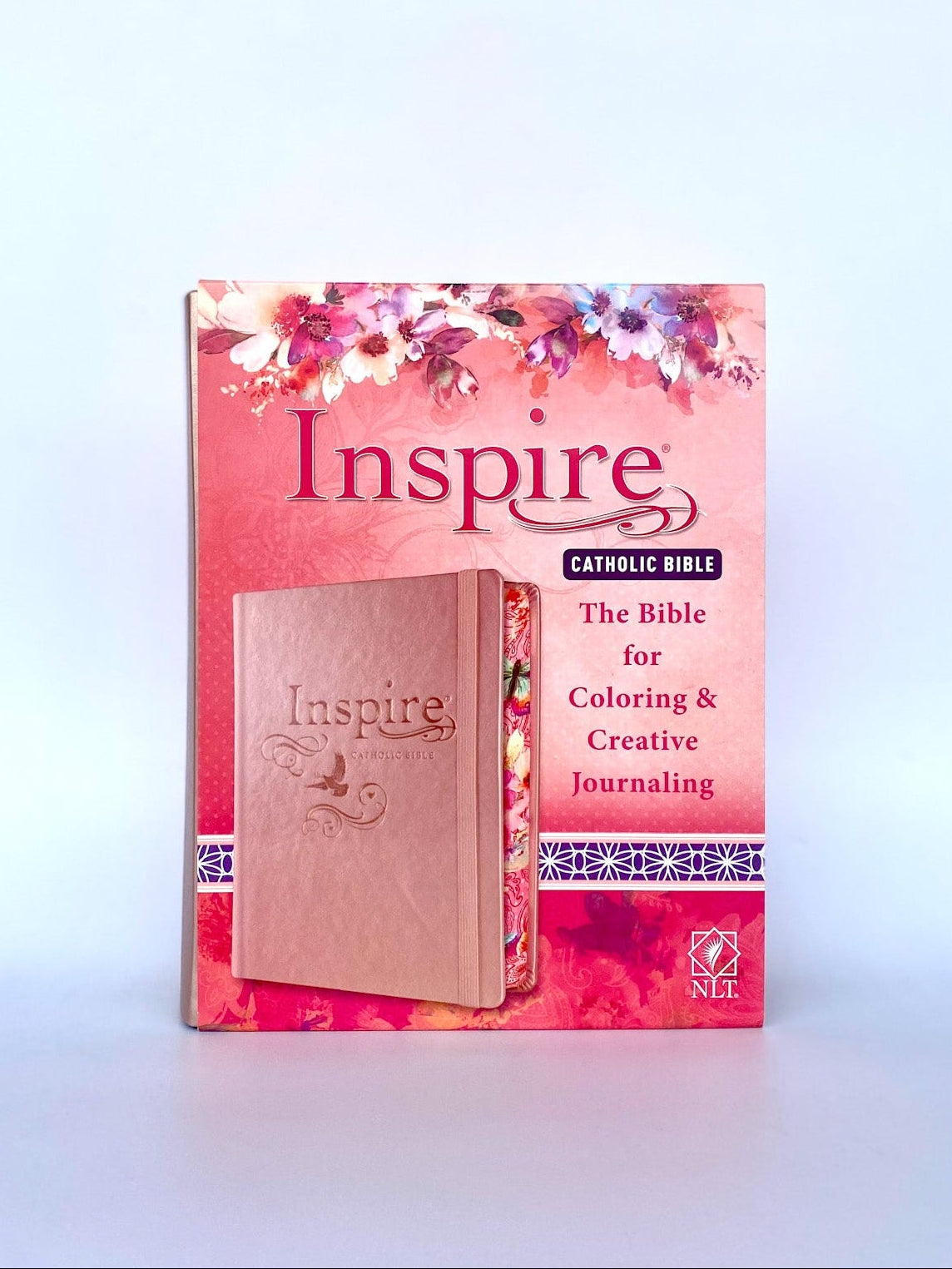 Inspire Catholic Bible NLT (Hardcover, Rose Gold)