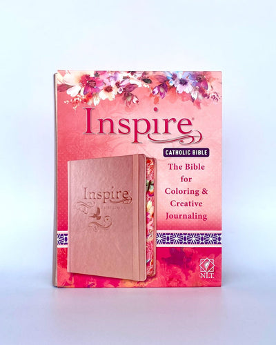Inspire Catholic Bible NLT (Hardcover, Rose Gold)