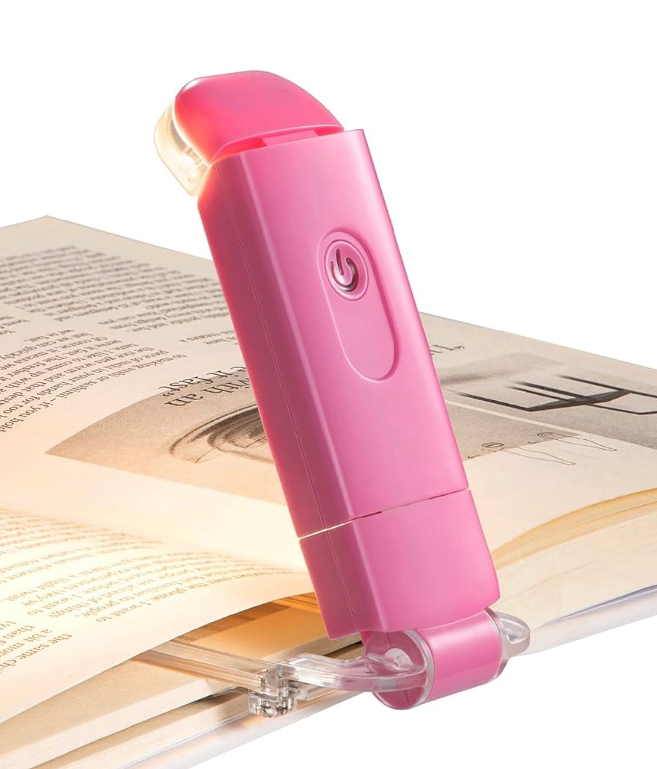 PocketLit | USB Rechargeable Clip On LED Book Light for Reading in Bed | Eye Care Night Reading Light for Book Lovers, Students & Travel