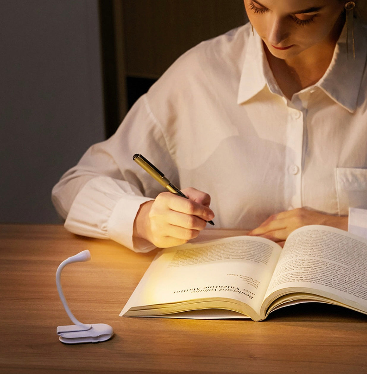 LumiClip | USB Rechargeable Clip On LED Reading Light for Reading in Bed | Eye Care Night Book Light for Book Lovers, Students & Travel