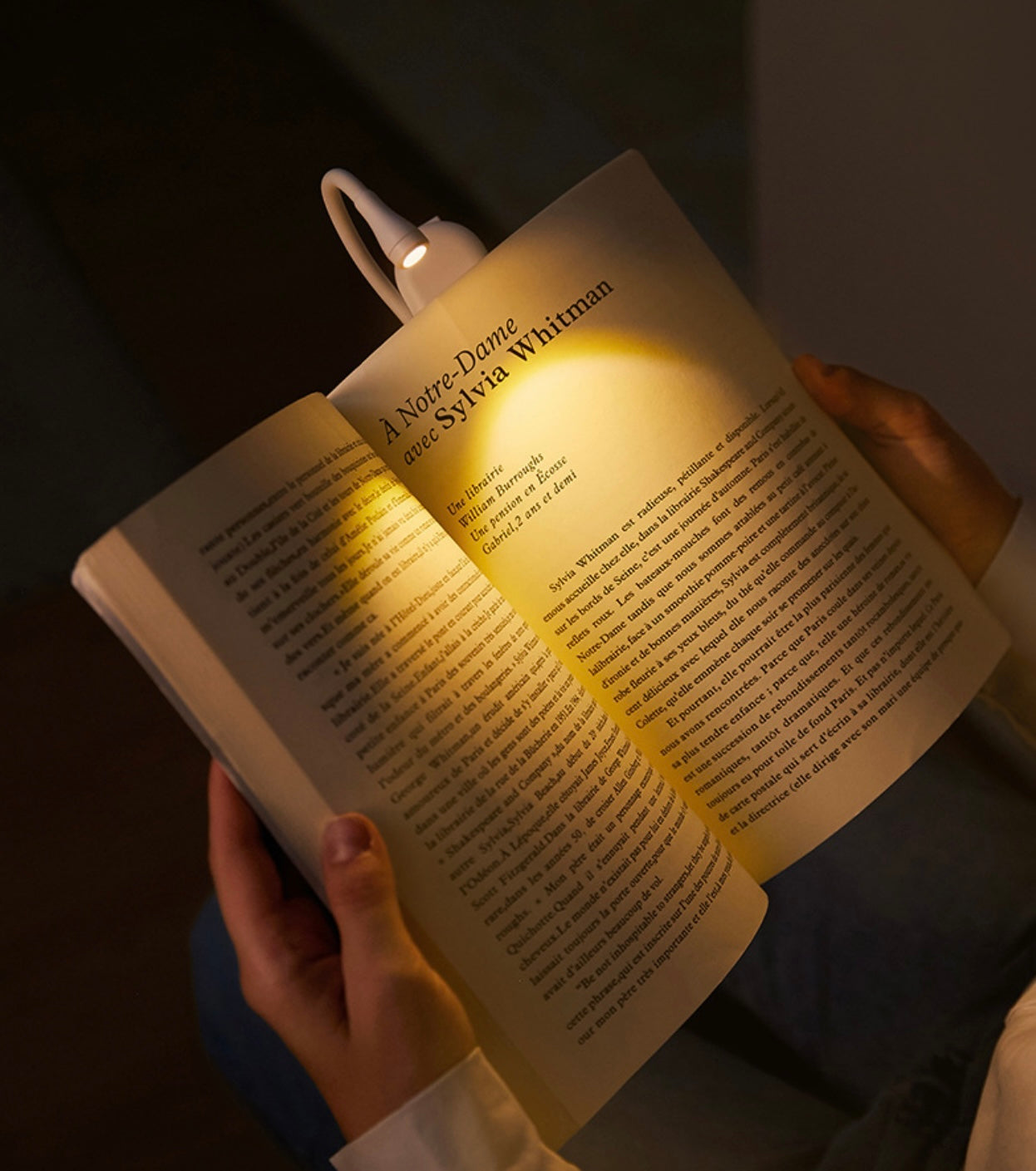 LumiClip | USB Rechargeable Clip On LED Reading Light for Reading in Bed | Eye Care Night Book Light for Book Lovers, Students & Travel