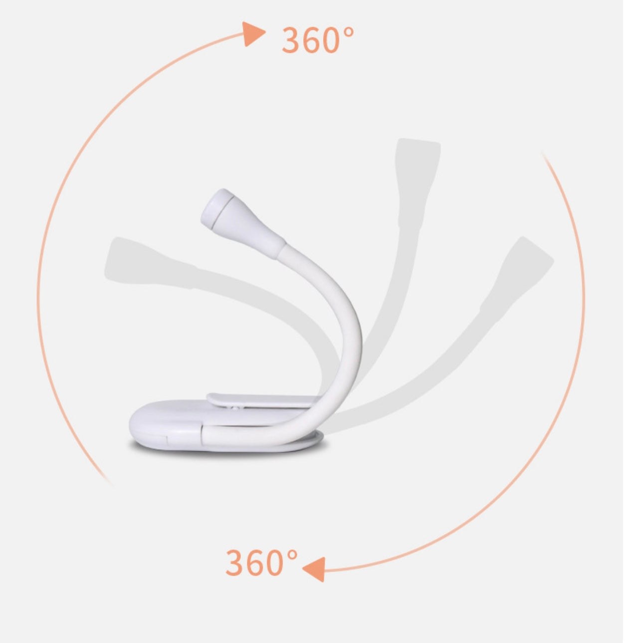 LumiClip | USB Rechargeable Clip On LED Reading Light for Reading in Bed | Eye Care Night Book Light for Book Lovers, Students & Travel