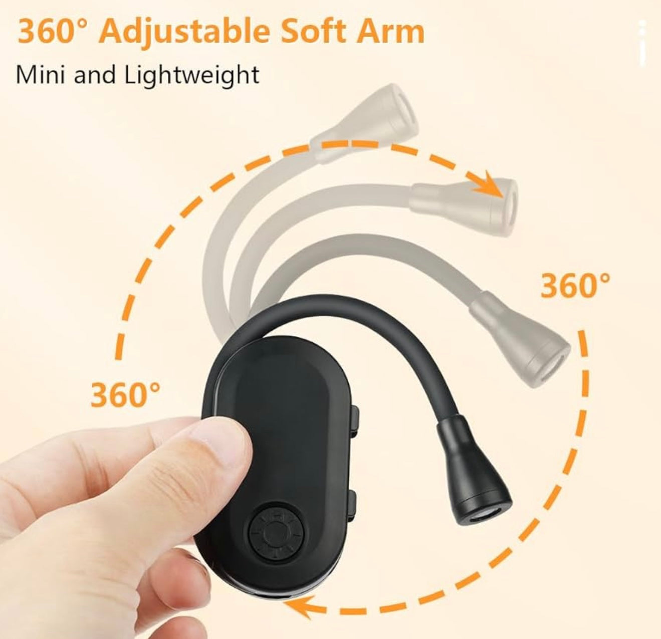 LumiClip | USB Rechargeable Clip On LED Reading Light for Reading in Bed | Eye Care Night Book Light for Book Lovers, Students & Travel