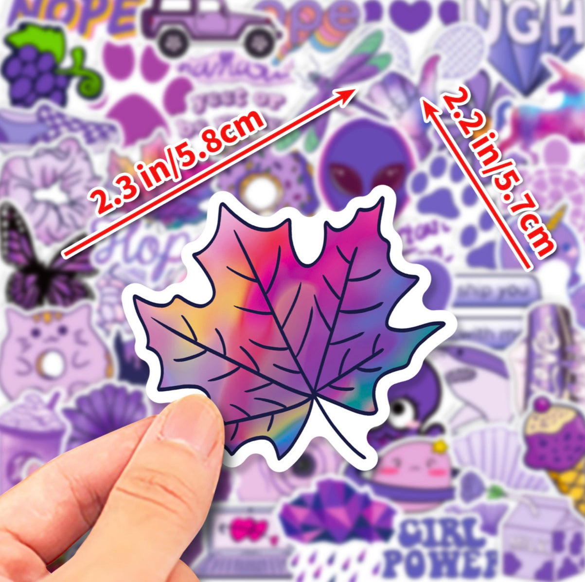 Purple Sticker Set (50+ pieces)
