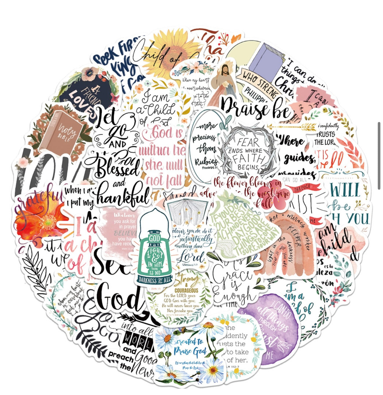 Christian Sticker Set (50 Pcs) CODE 03