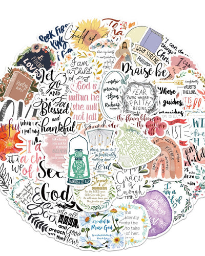 Christian Sticker Set (50 Pcs) CODE 03