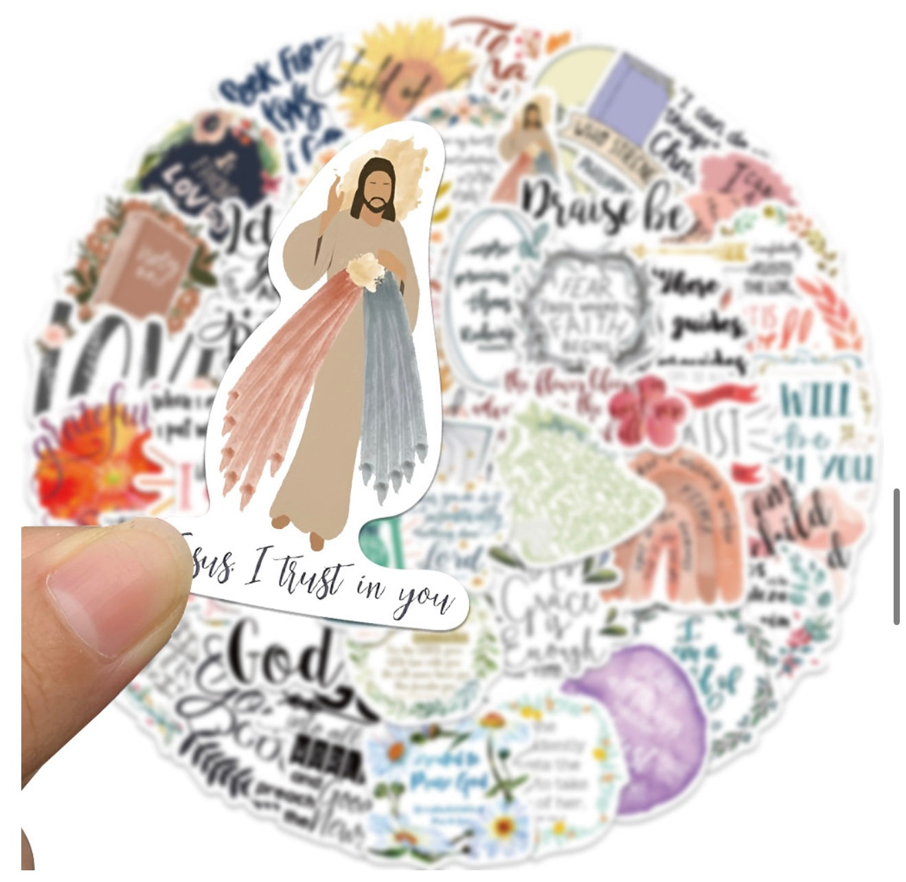 Christian Sticker Set (50 Pcs) CODE 03