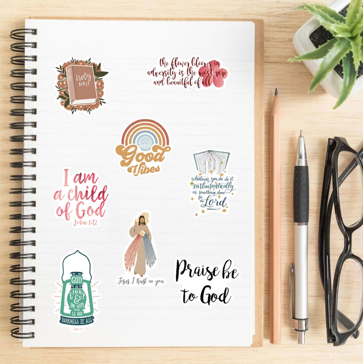Christian Sticker Set (50 Pcs) CODE 03