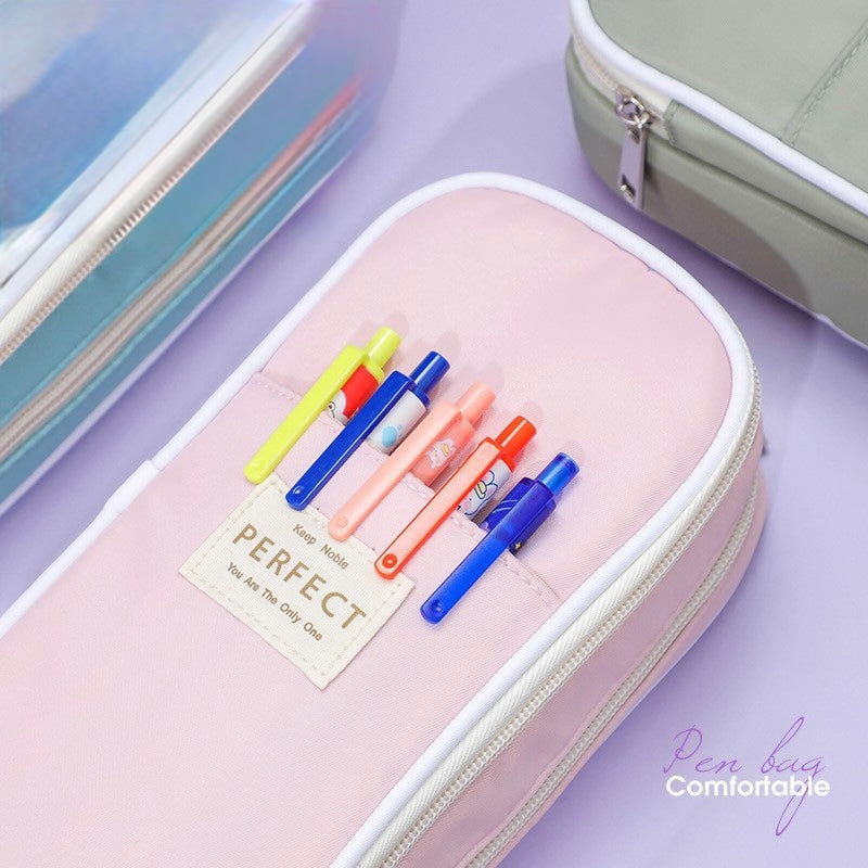 Bluma Stationery Bag Large Capacity Aesthetic Pen Bag | Minimalist Pencil Pouch for Office, School & Journaling
