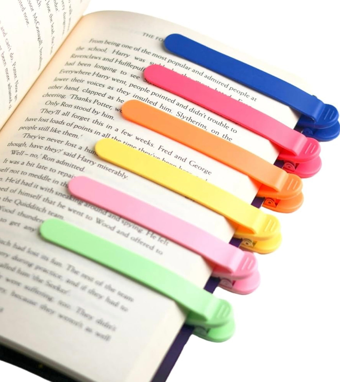 Silicone Bookmarks Set of 3 | Flexible Clip On Page Markers for Books | Skin Friendly Washable Reading Accessories for Book Lovers, Students & Kids