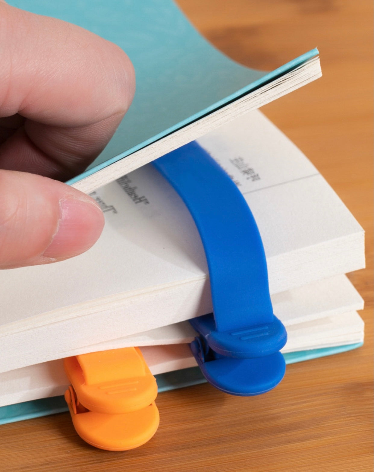 Silicone Bookmarks Set of 3 | Flexible Clip On Page Markers for Books | Skin Friendly Washable Reading Accessories for Book Lovers, Students & Kids