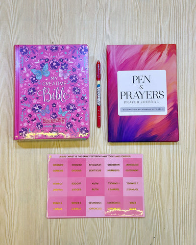 My Creative Bible for Girls Bundle | Bible, Prayer Journal, Bible Index & Erasable Pen