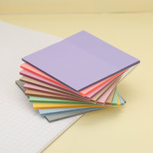 Transparent Pastel colored Sticky Notes Set of 10 - 500 Sheets