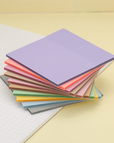 Transparent Pastel colored Sticky Notes Set of 10 - 500 Sheets