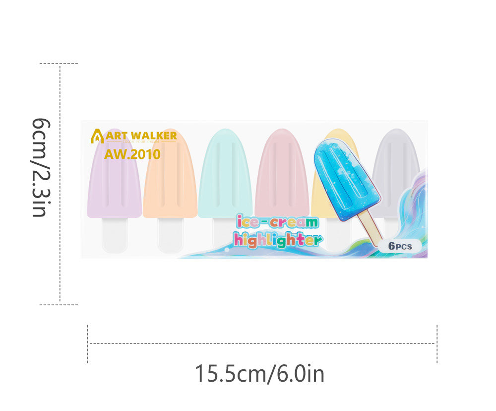 Ice Cream Highlighter Set of 6