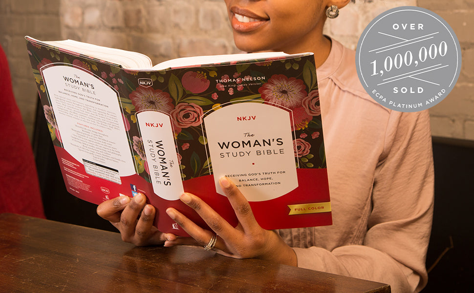 NKJV The Woman's Study Bible: Receiving God's Truth for Balance, Hope, and Transformation (Red Letter, Full-Color Edition)