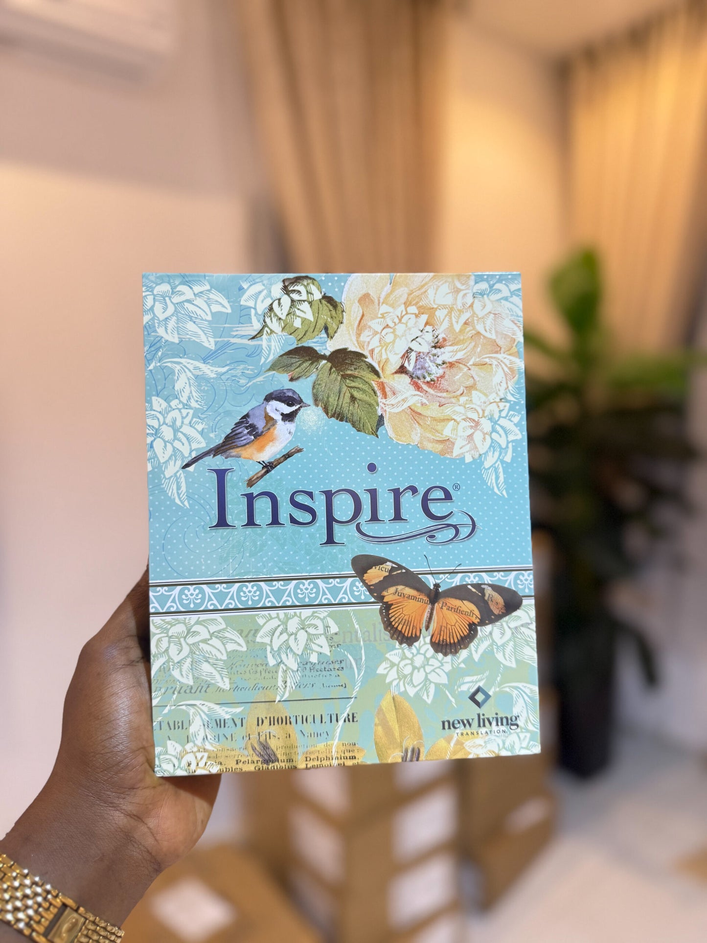 Inspire Bible Hard Cover Blue NLT