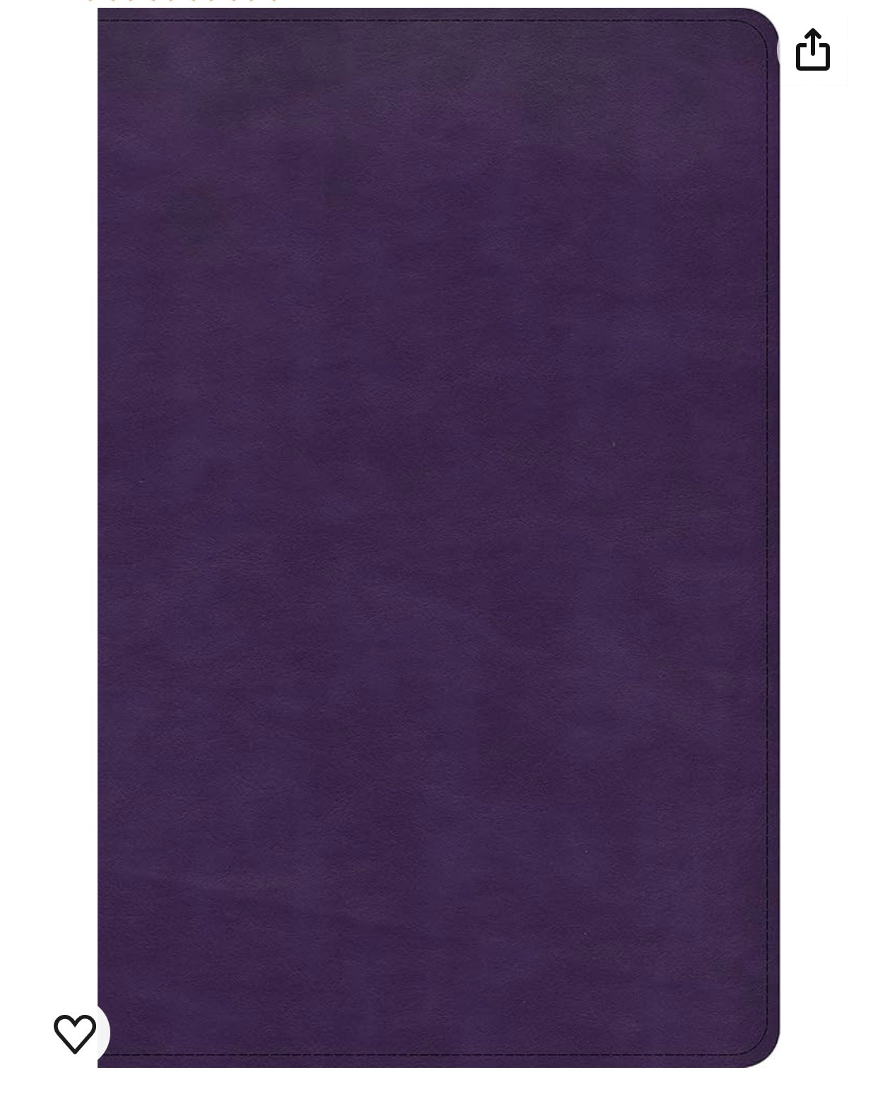 CSB Large Print Personal Size Reference Bible, Purple LeatherTouch, Indexed, Red Letter.