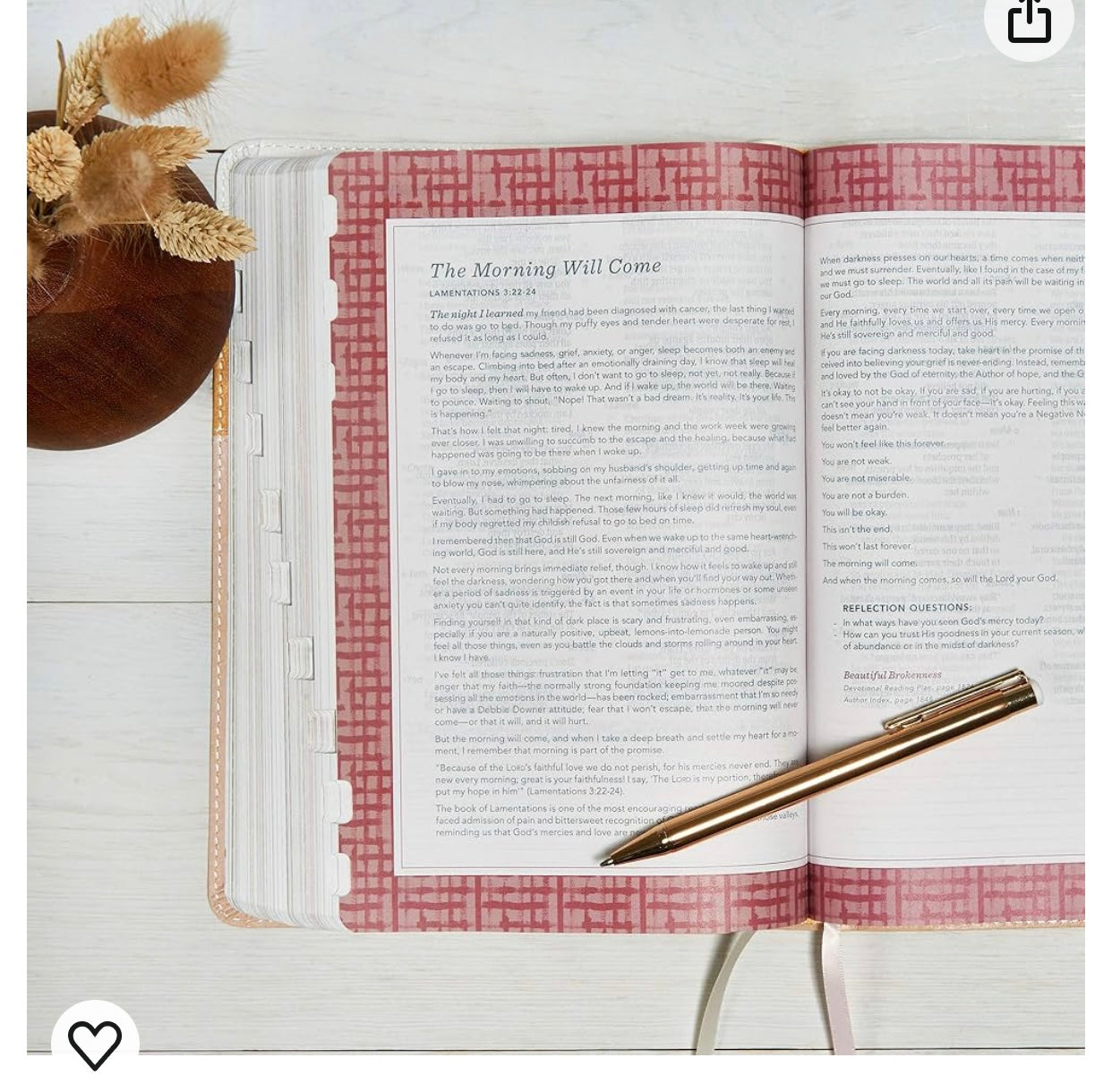 CSB (in)courage Devotional Bible Desert/Mustard/Alabaster LeatherTouch, Indexed, Black Letter, Full-Color Design, Devotionals, Journaling Space,