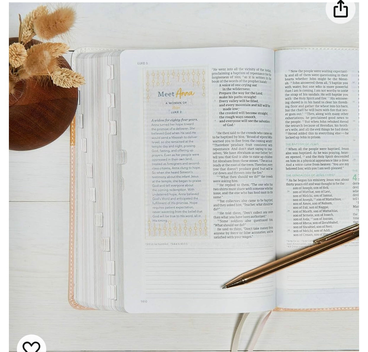 CSB (in)courage Devotional Bible Desert/Mustard/Alabaster LeatherTouch, Indexed, Black Letter, Full-Color Design, Devotionals, Journaling Space,