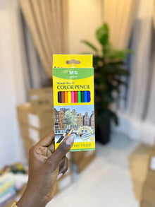Colouring Pencil  by 12 pcs + Free Sharpener