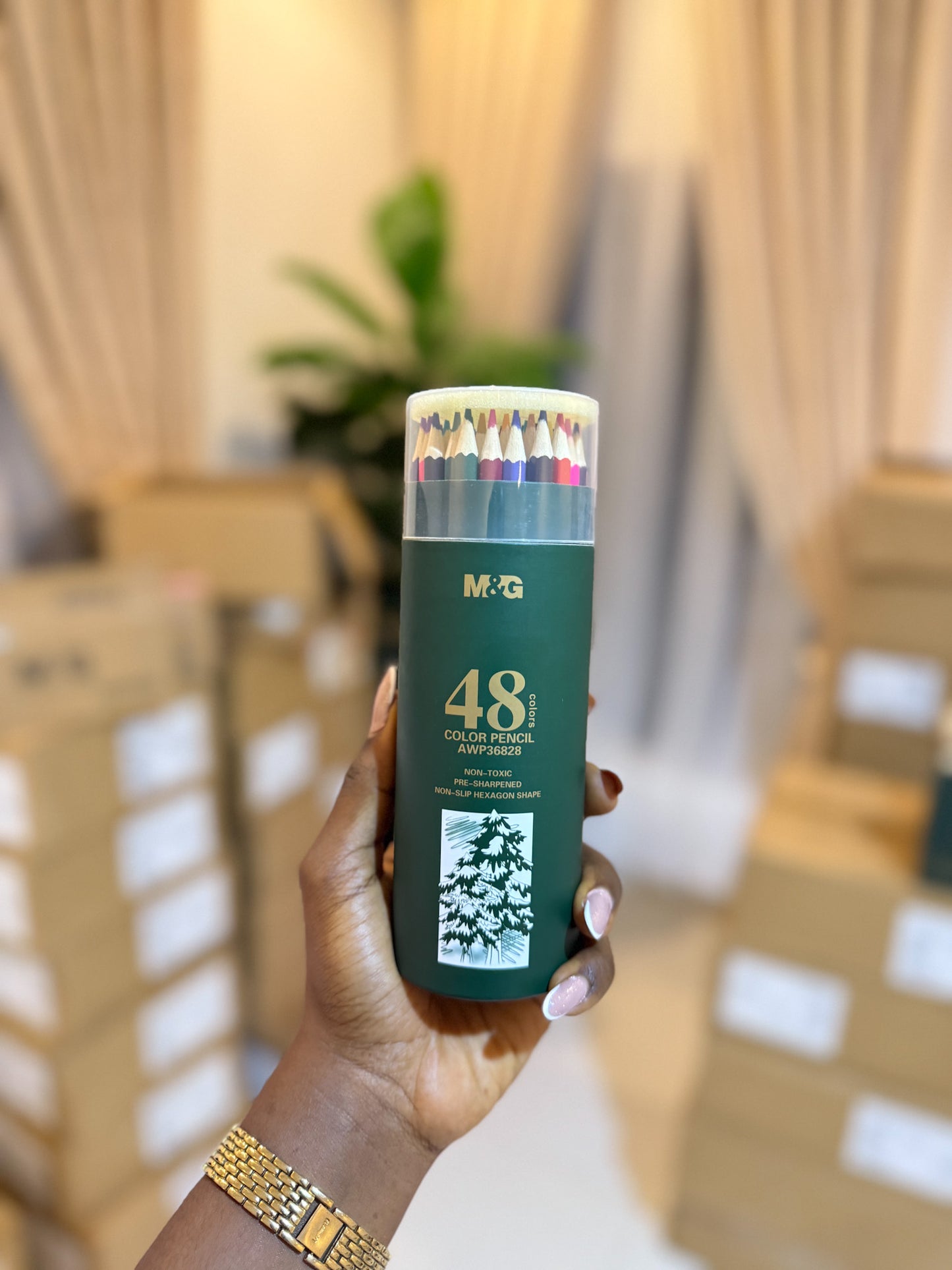 Colouring Pencil  by 48 pcs + Free Sharpener