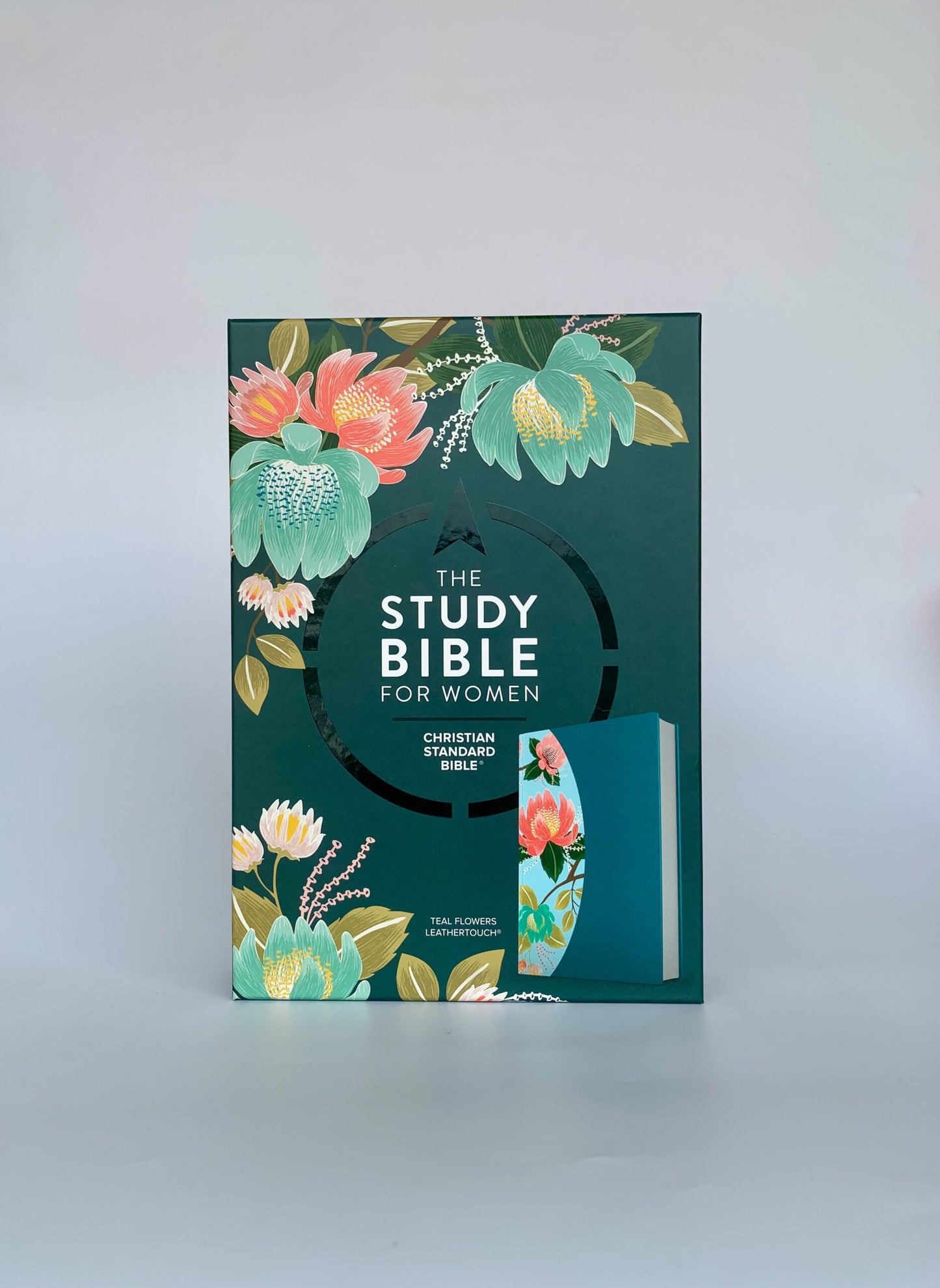 The CSB Study Bible For Women, Teal Flowers LeatherTouch: Faithful and True