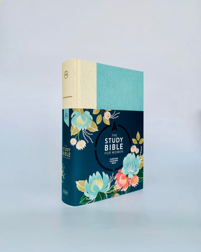 The CSB Study Bible For Women, Light Turquoise/Sand Hardcover: Faithful and True