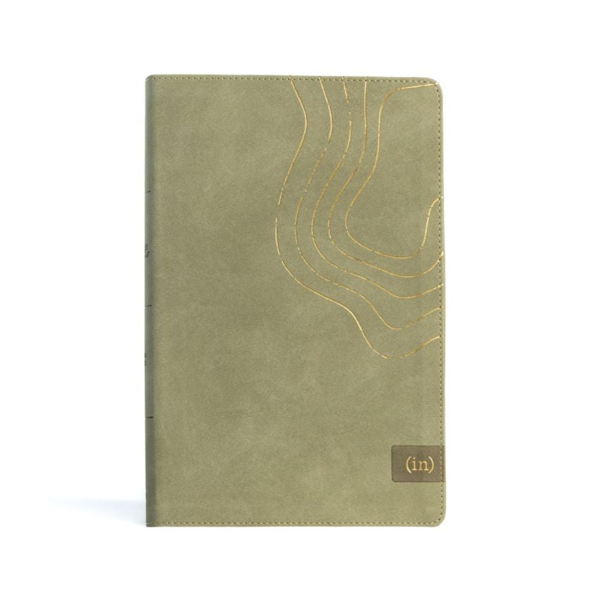 CSB (in)courage Devotional Bible, Sage LeatherTouch - INCOURAGE