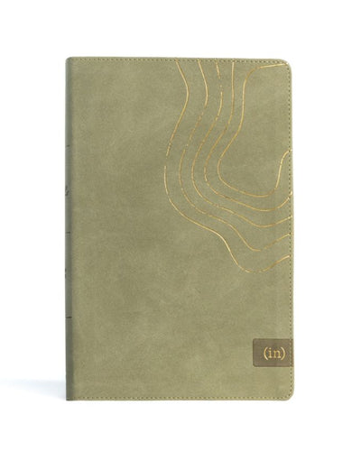 CSB (in)courage Devotional Bible, Sage LeatherTouch - INCOURAGE