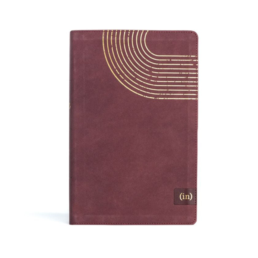 CSB (in)courage Devotional Bible, Bordeaux LeatherTouch - INCOURAGE