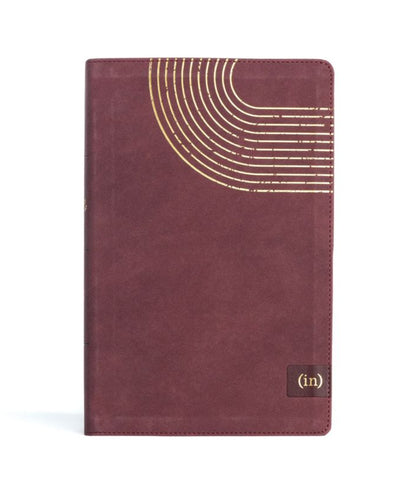 CSB (in)courage Devotional Bible, Bordeaux LeatherTouch - INCOURAGE