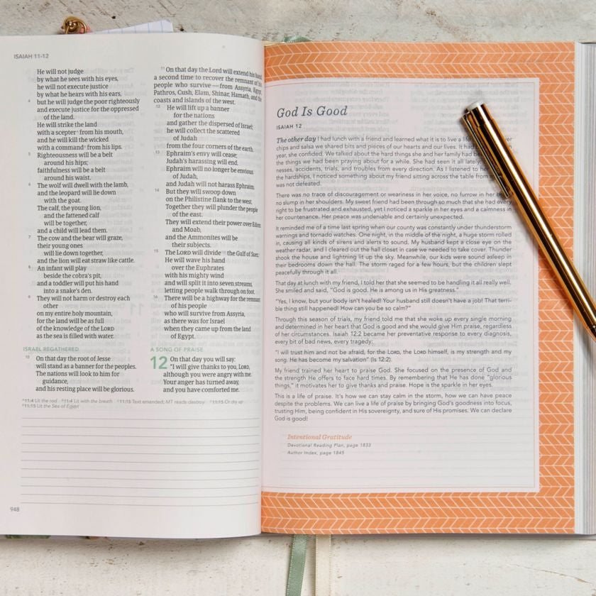CSB (in)courage Devotional Bible, Gray Hardcover - INCOURAGE