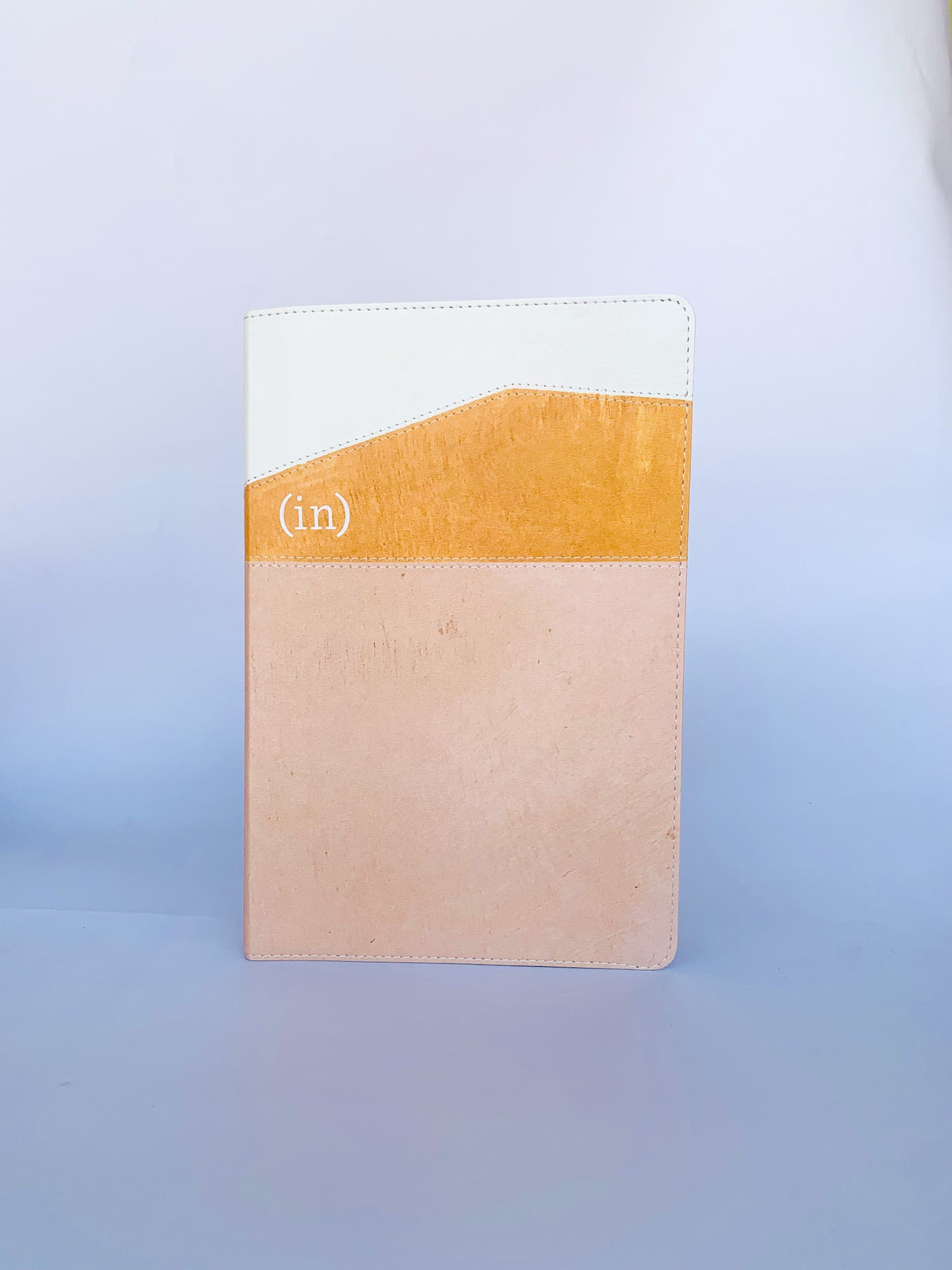CSB (in)courage Devotional Bible Desert/Mustard/Alabaster LeatherTouch, Indexed, Black Letter, Full-Color Design, Devotionals, Journaling Space,