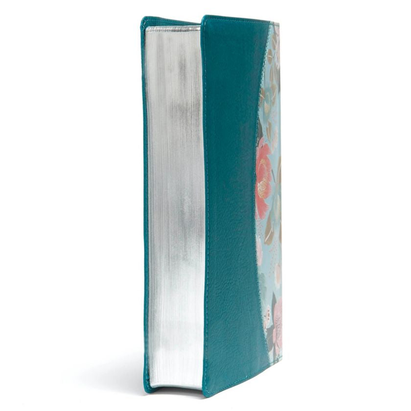 The CSB Study Bible For Women, Teal Flowers LeatherTouch: Faithful and True