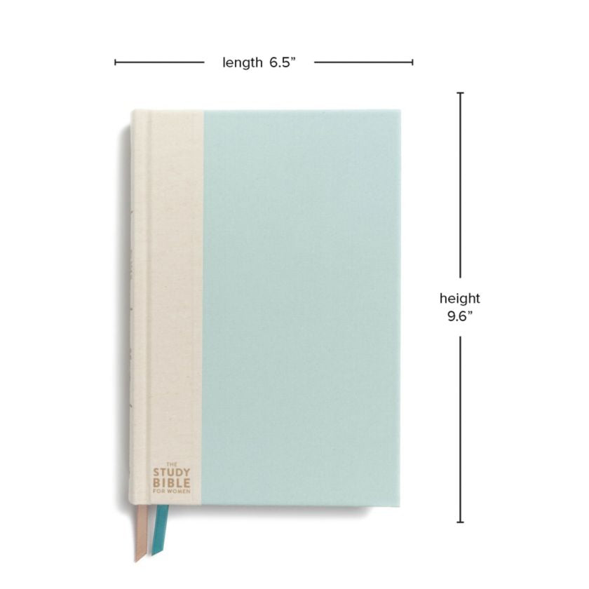 The CSB Study Bible For Women, Light Turquoise/Sand Hardcover: Faithful and True