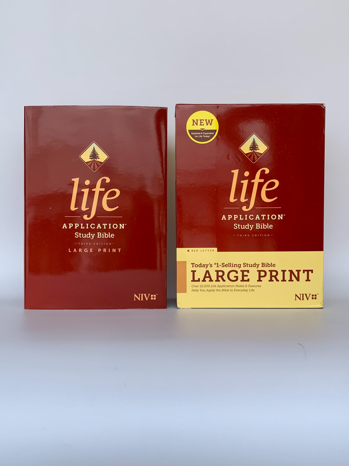 NIV Life Application Study Bible, Third Edition, Large Print (Hardcover, Red Letter, RED Color)