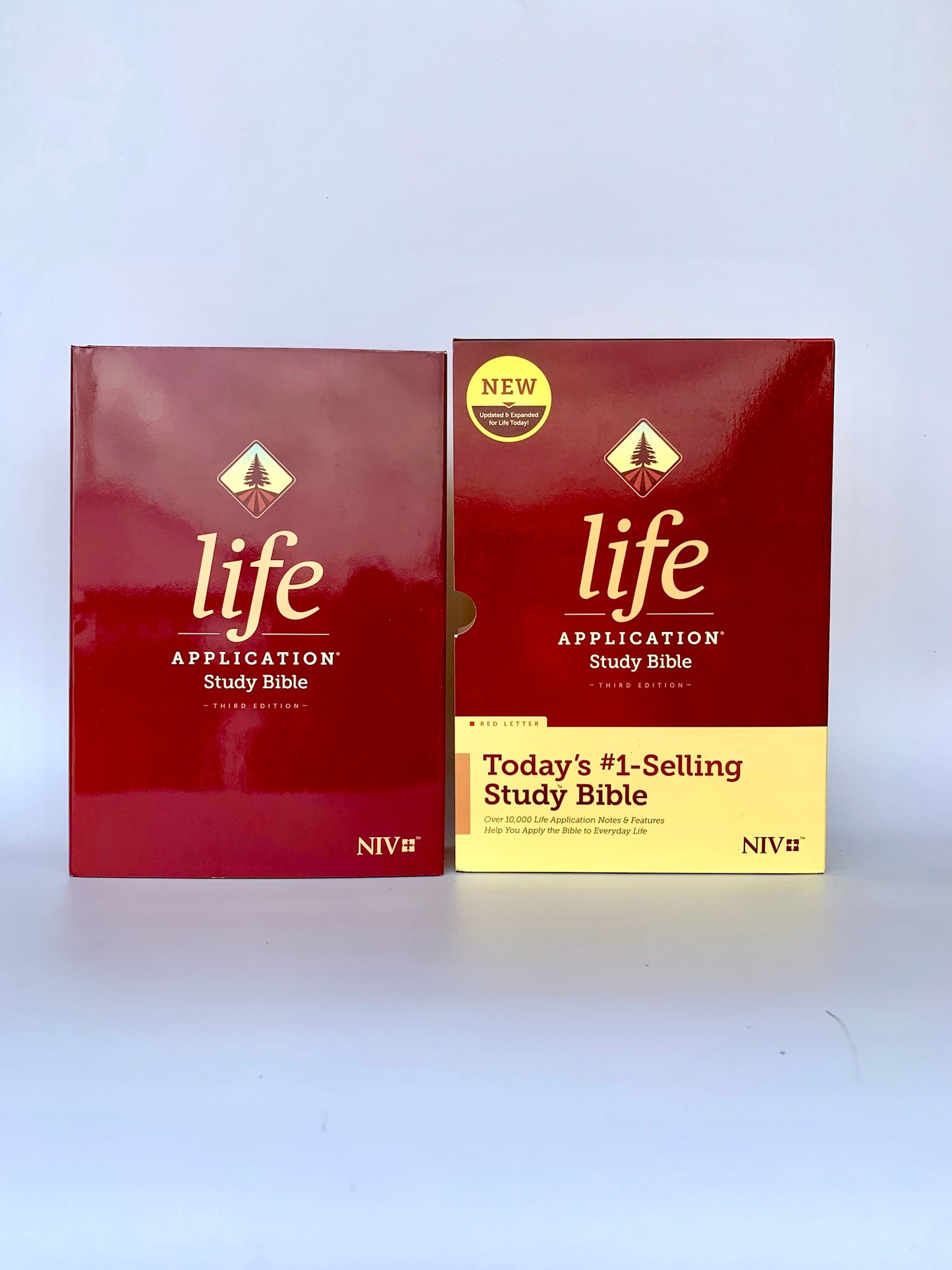 NIV Life Application Study Bible, Third Edition (Red Letter, Hardcover, RED Color)